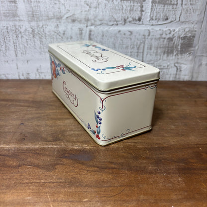 Vintage “Coupon” Tin Storage Box