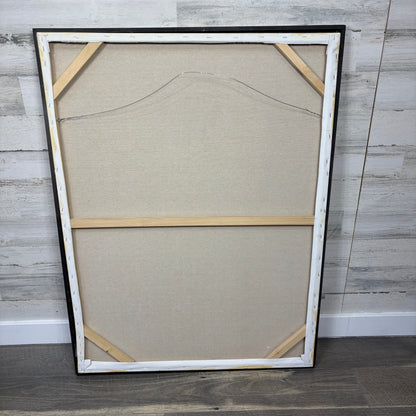 Framed Nude Woman Back Portrait Painting