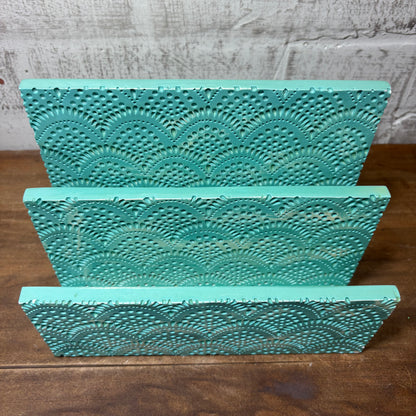 Teal Desk Organizer