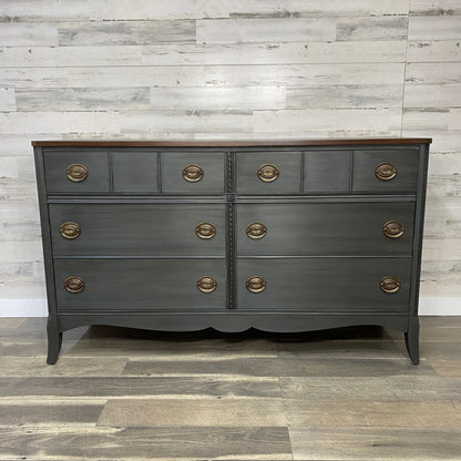 Refinished Buffet Dresser Gray