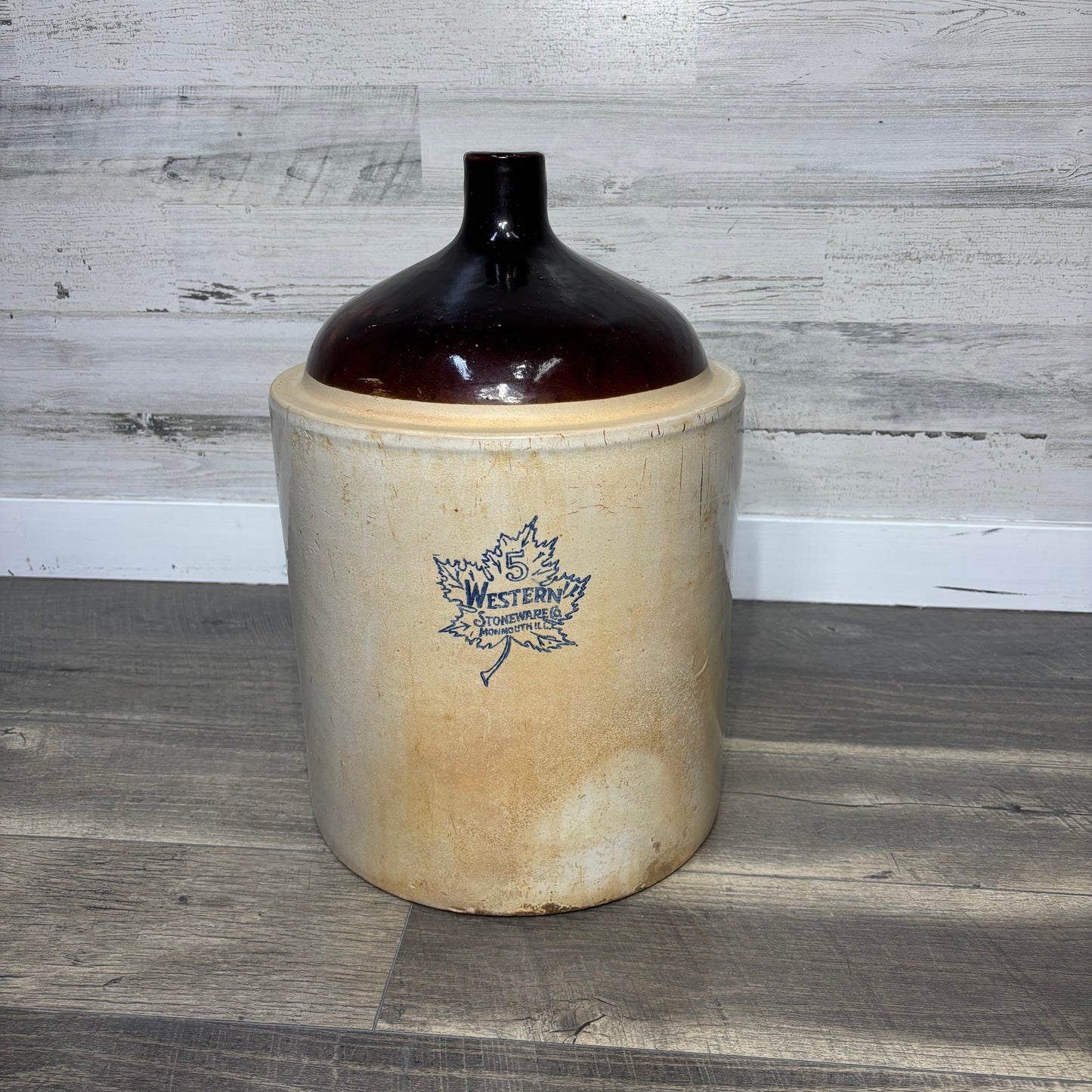 Vintage Western Stoneware Company Crock Two-Tone Jug