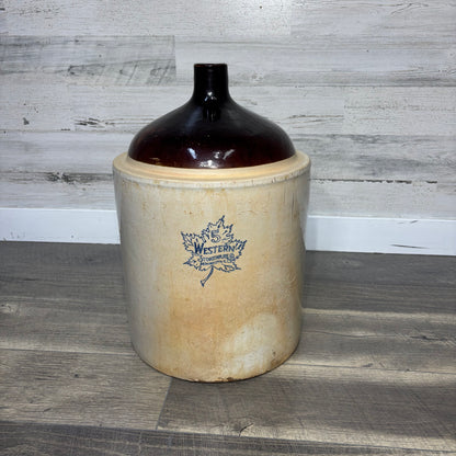 Vintage Western Stoneware Company Crock Two-Tone Jug