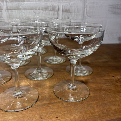 Vintage Champagne Glasses Set Of 8