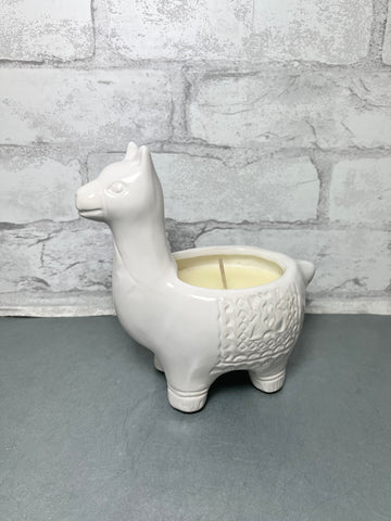 Ceramic Llama Candle
