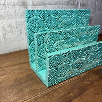 Teal Desk Organizer