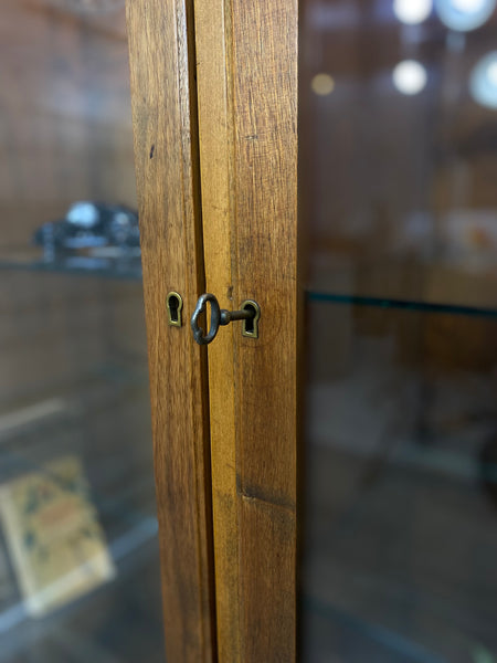 Antique French Curio Hutch Cabinet