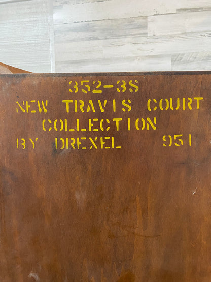 Antique Drexel Corner Cabinet On Wheels