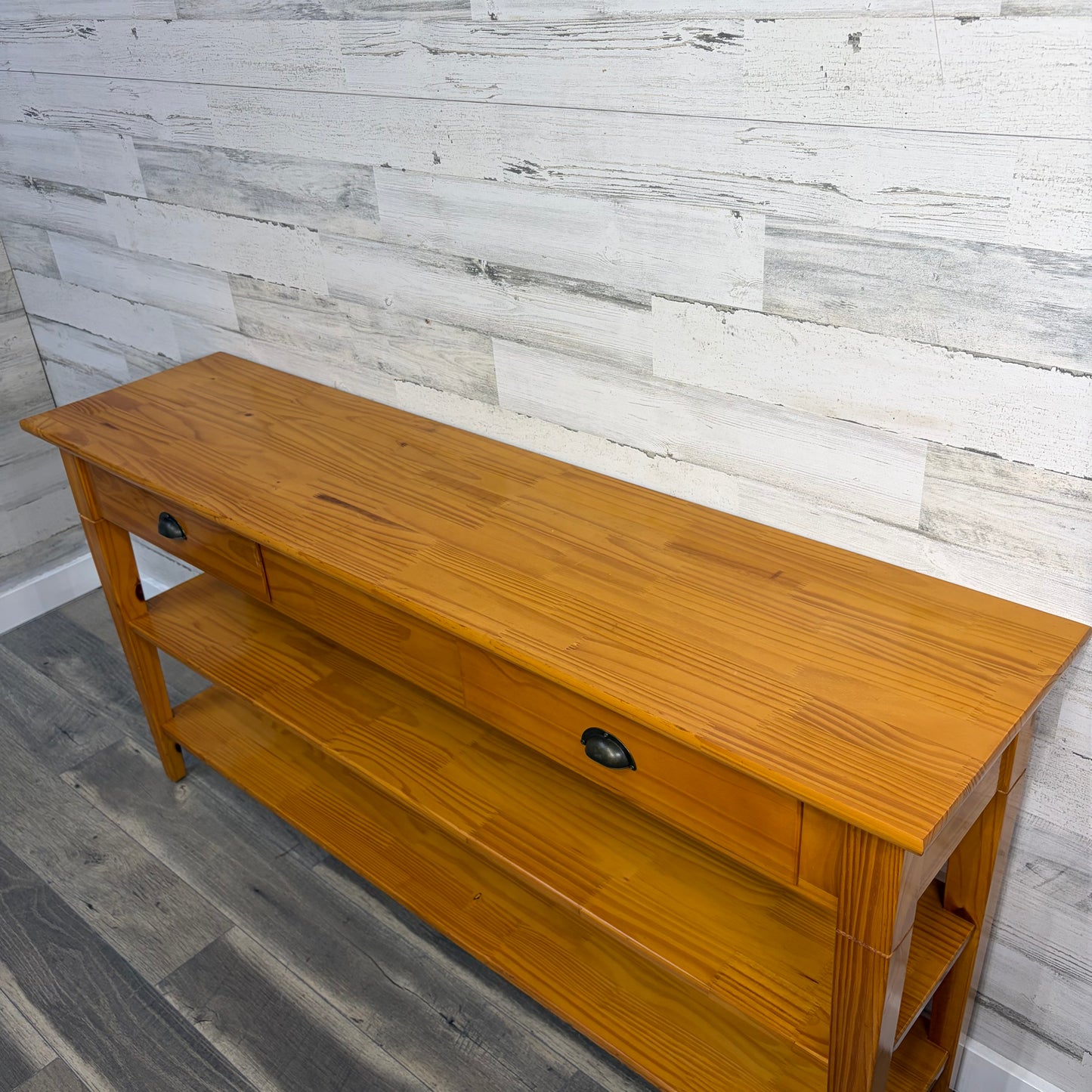 Rustic Pine Sofa Table Console
