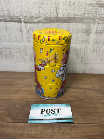 Curious George 1995 Schylling Twisting Tin