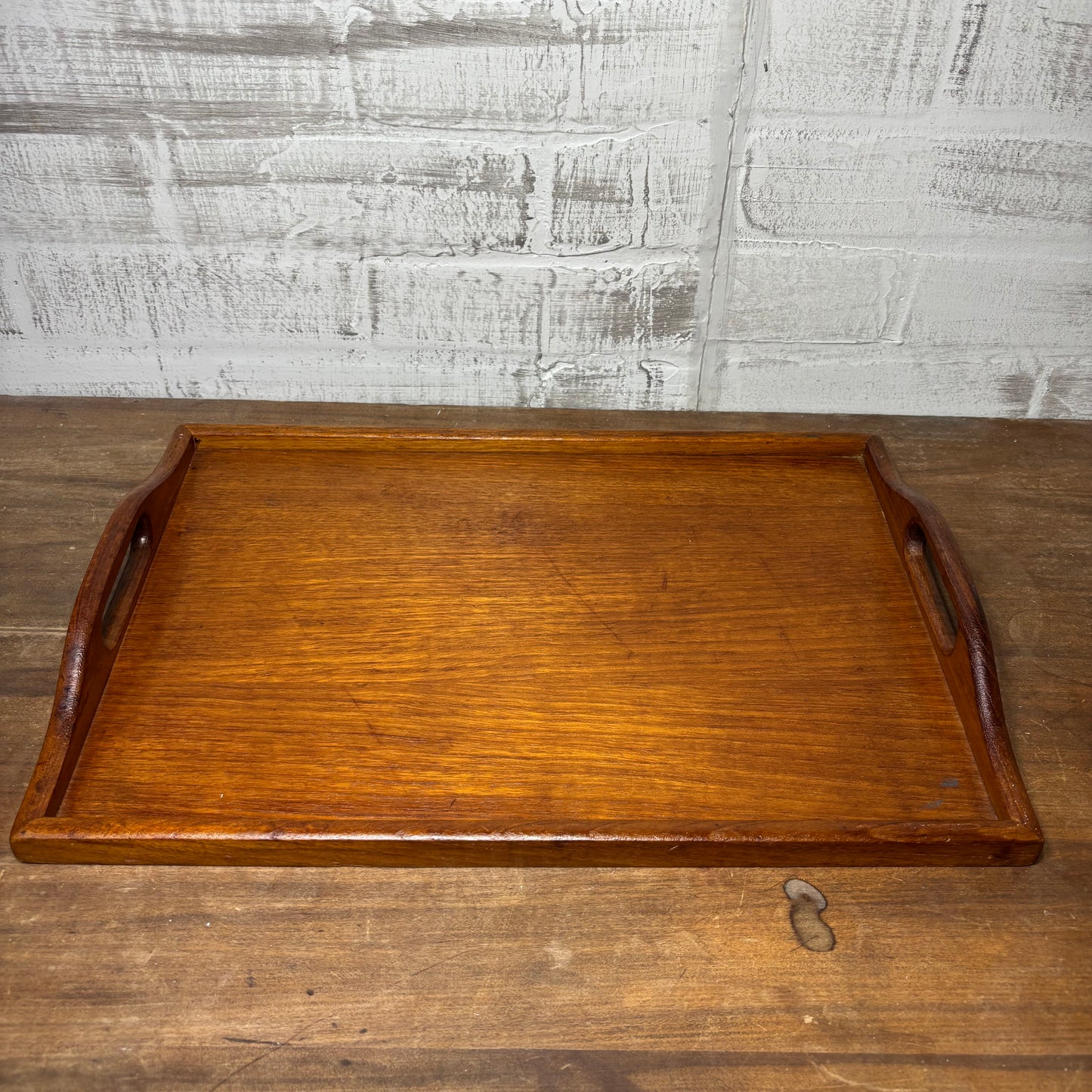 Mid Century Teak Wood Tray