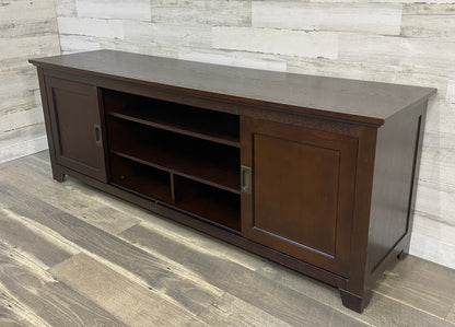 Dark Wood Tv Stand #2