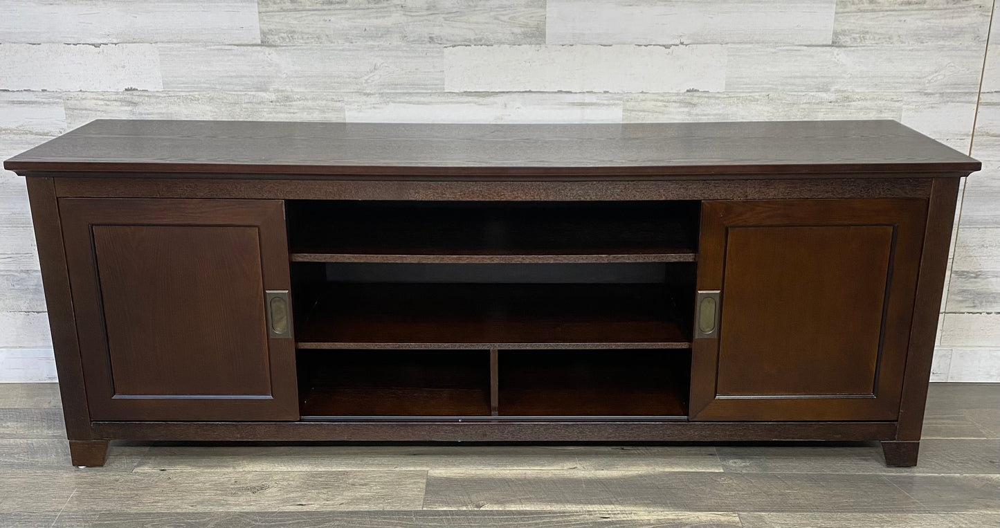 Dark Wood Tv Stand #2