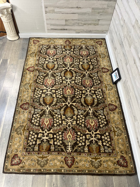 Brown Persian Area Rug 5x8