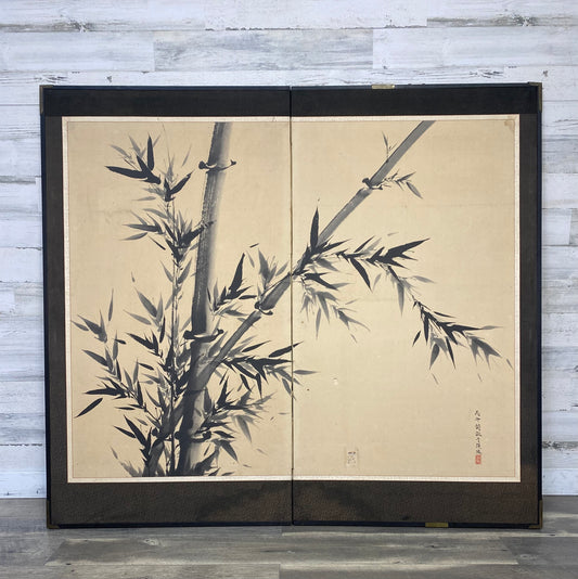 Chinese Bamboo Ink Painting Sumi-E