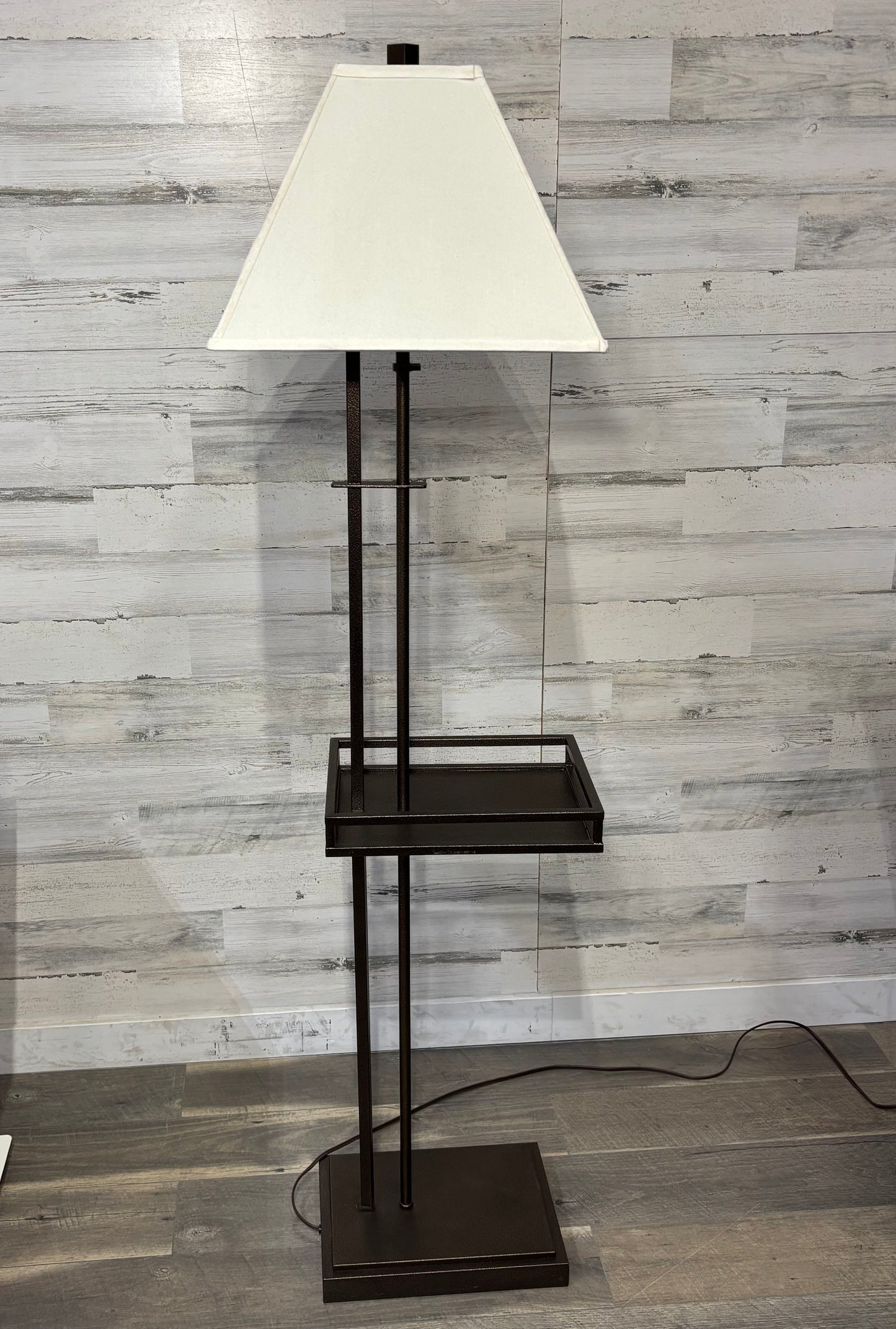 Floor Lamp W/ Built In End Table