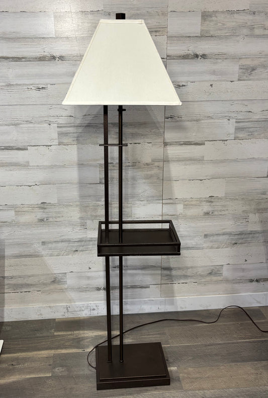 Floor Lamp W/ Built In End Table