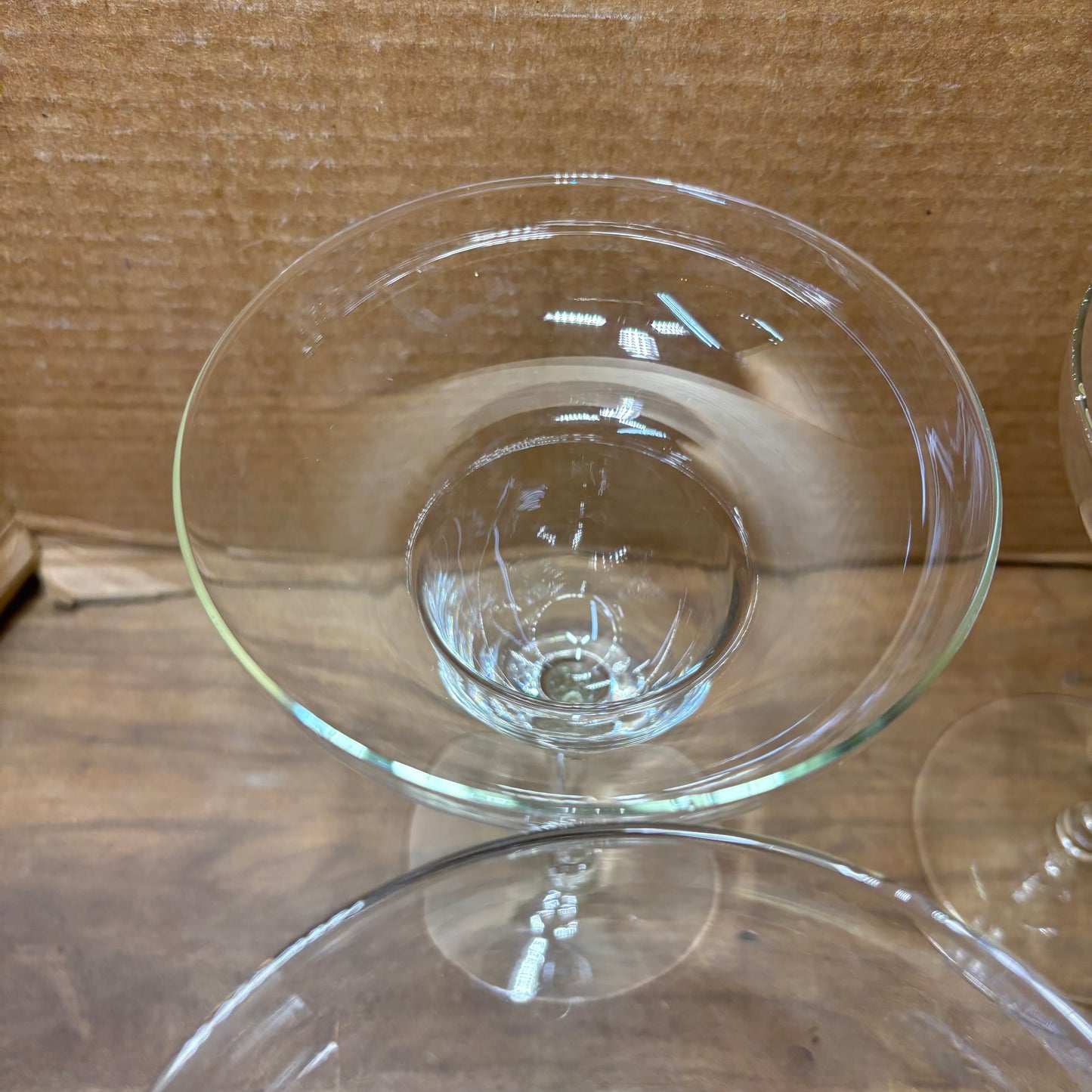 Vintage Handblown Margarita Glasses Set Of 4
