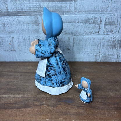 Vintage Amish Woman & Child Figurine