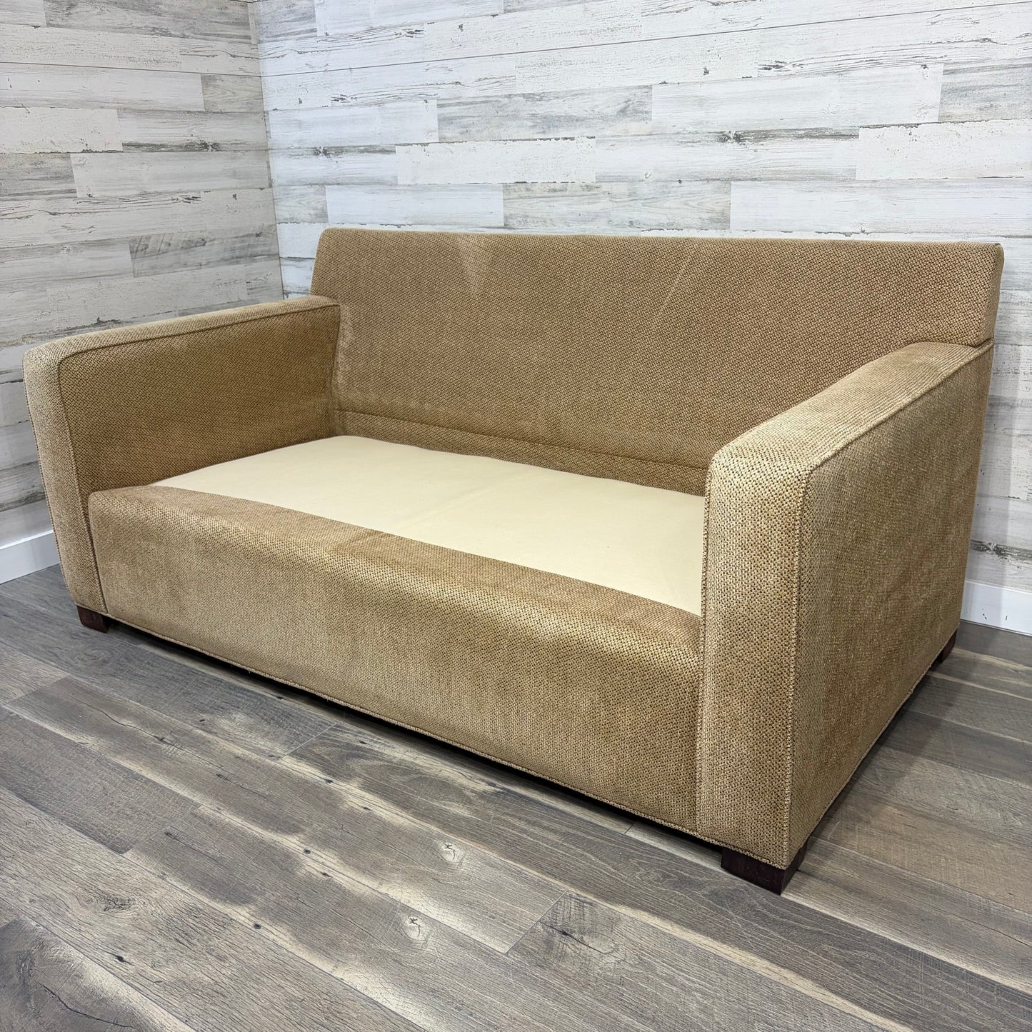 Beige Loveseat Made In USA