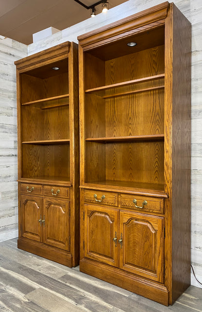 Set Of 2 Hooker Brand Bookshelves