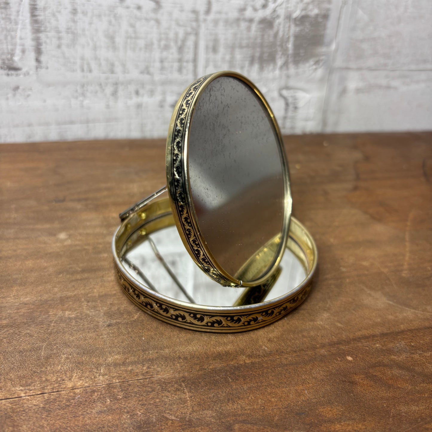 Vintage Folding Compact Mirror