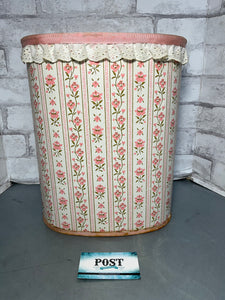 Vintage Floral Harvell Waste Basket