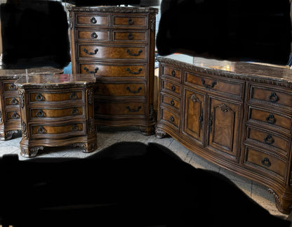 4pc Dresser Set Old World