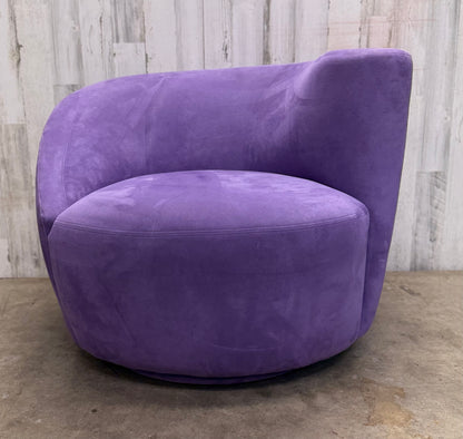 Vintage Lounge Vladimir Kagan's Nautilus Design Chair - Purple