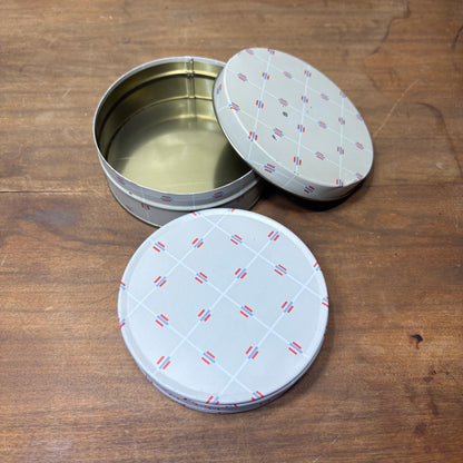 Vintage Metal Tin Coaster Set Of 6