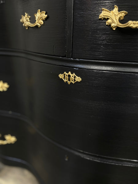 Black French Provincial Dresser