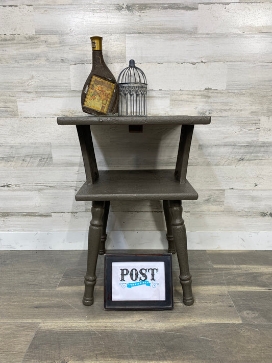 Brown Rustic End Table