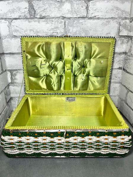 Vintage Wicker Sewing Basket