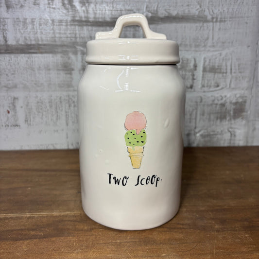 Rae Dunn “Two Scoops” Canister Artisan Ice Cream Collection