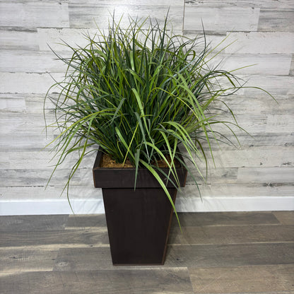 Large Faux Grass Potted Plant