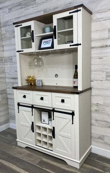 Farmhouse White Hutch