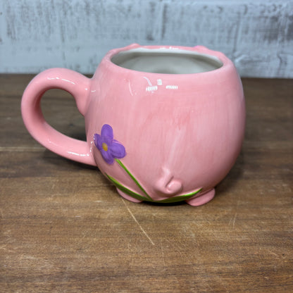 Pier 1 Imports Pink Pig Mug