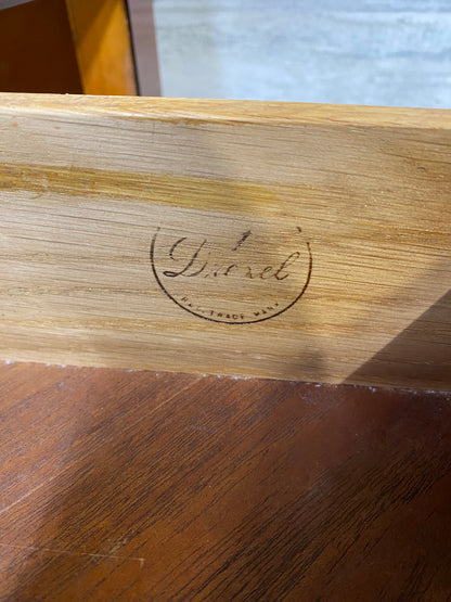 Antique Drexel Corner Cabinet On Wheels