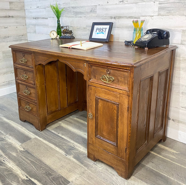 Antique Solid Wood Writing Desk