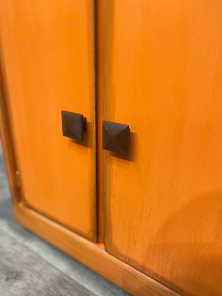 Rustic Orange Bookshelf