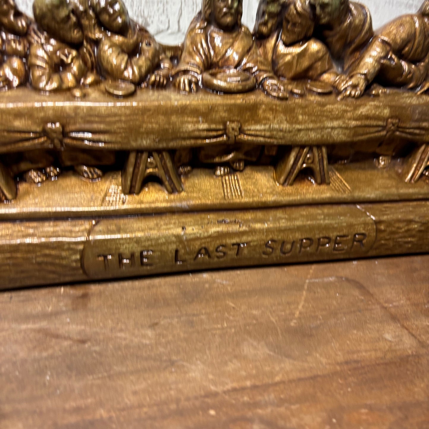 “The Last Supper” Hanging Chalkware Sculpture