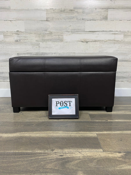 Brown Storage Ottoman