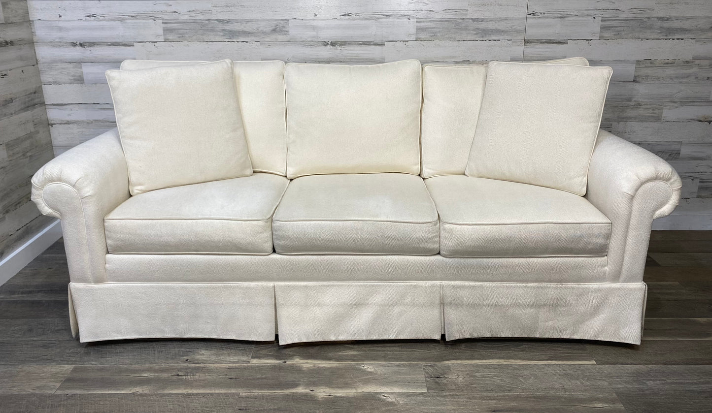 Ethan Allen Cream White Couch
