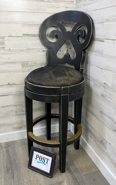 Black Swivel Barstool