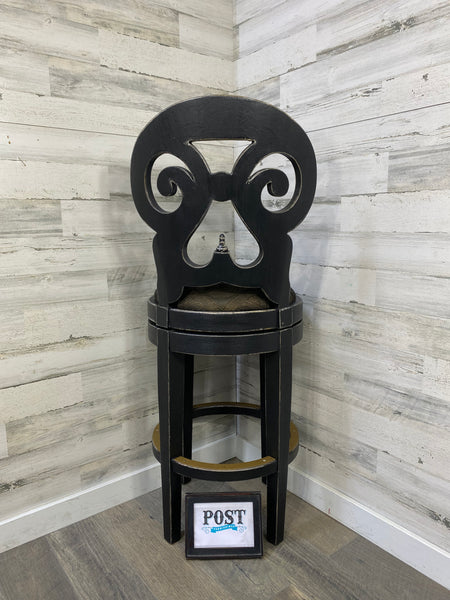 Black Swivel Barstool