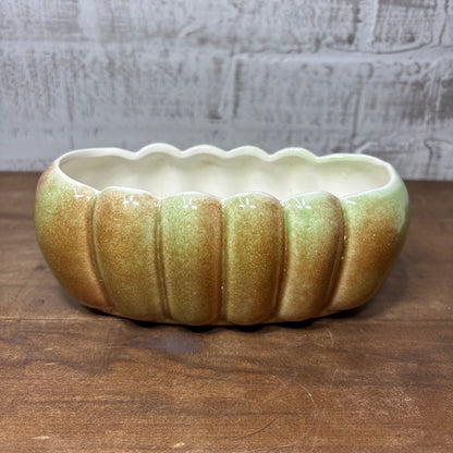 Shallow Scalloped Planter Pot