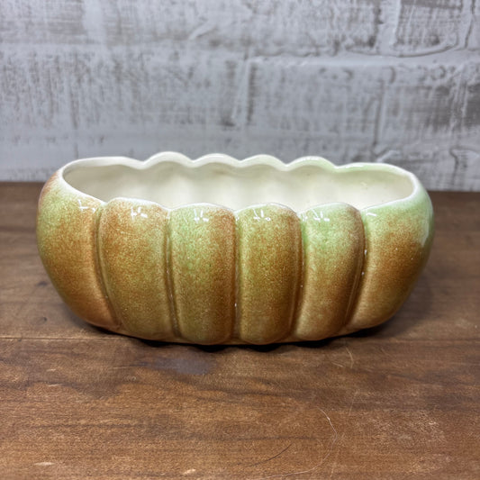 Shallow Scalloped Planter Pot