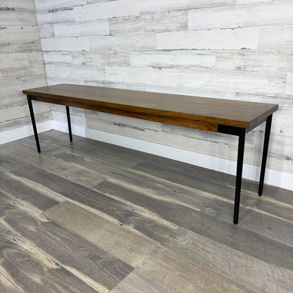 Mid Century Style Mango Wood Bench