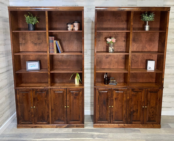 Large Wood Bookshelf Unit