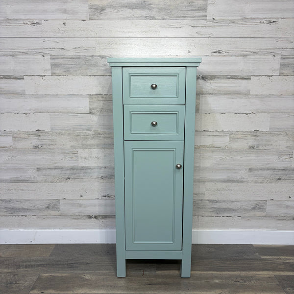Skinny Blue Cabinet