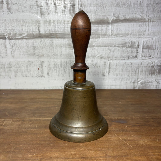 Large Antique Brass School Bell